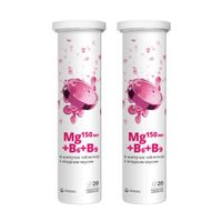 2Х Магний В6+В9 вкус ягодный микс Vitateka/Витатека таблетки шипучие 3800мг 20шт 2Х Магний В6+В9 вкус ягодный микс Vitateka/Витатека таблетки шипучие 3800мг 20шт