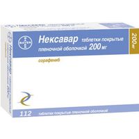 Нексавар таблетки п/о плен. 200мг 112шт 