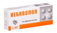 Небиволол таблетки 5мг 14шт