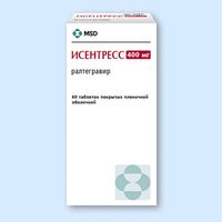 Исентресс таблетки п/о плен. 400мг 60шт
