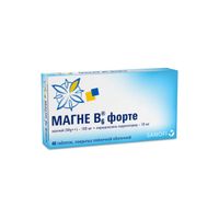 Магне В6 Форте таблетки п/о плен. 100мг+10мг 40шт миниатюра фото №2 Магне В6 Форте таблетки п/о плен. 100мг+10мг 40шт миниатюра фото №2