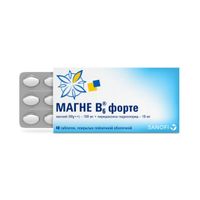 Магне В6 Форте таблетки п/о плен. 100мг+10мг 40шт миниатюра фото №3 Магне В6 Форте таблетки п/о плен. 100мг+10мг 40шт миниатюра фото №3