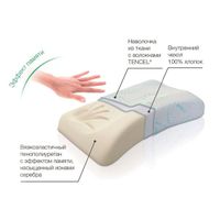 Подушка ортопедическая с эффектом памяти под голову Trelax/Трелакс Sola П30 р.S миниатюра фото №4 Подушка ортопедическая с эффектом памяти под голову Trelax/Трелакс Sola П30 р.S миниатюра фото №4