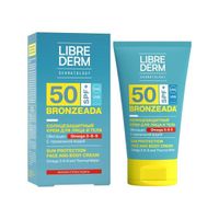Крем солнцезащитный с омега 3-6-9 и термальной водой Librederm/Либридерм Bronzeada SPF50 150мл 