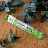 Щетка зубная средней жесткости для взрослых фиолетовая, зеленая Eco dental care Synergetic 2шт миниатюра фото №4