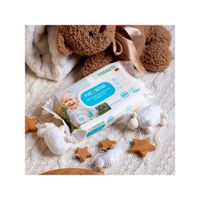 Салфетки влажные детские 0+ пантенол и овсяное молочко гипоаллергенные Pure&Nature Synergetic 60шт миниатюра фото №3