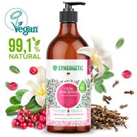 Гель для душа гвоздика и дикая клюква Synergetic 750мл