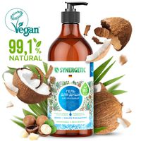 Гель для душа кокос и масло макадамии Synergetic 750мл миниатюра фото №4