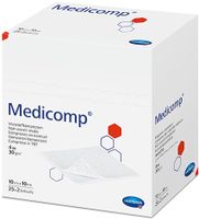 Салфетки стерильные Medicomp/Медикомп 10х10см 25шт 2уп
