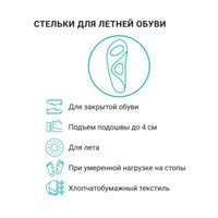 Стельки ортопедические Ortmann/Ортманн SolaPro Spira AX1433 белый, р.40