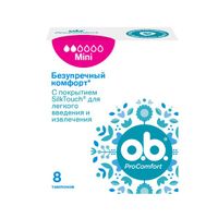 Тампоны гигиенические Mini ProComfort O.b./Оби 8шт