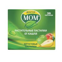 Доктор Мом фрукты пастилки для рассасывания 20шт миниатюра фото №2