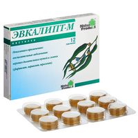 Эвкалипт-М Зеленый доктор пастилки для рассасывания 12шт