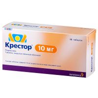 Крестор таблетки п.п.о. 10мг 98шт