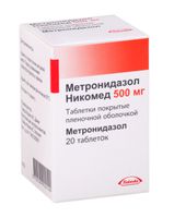 Метронидазол Никомед таблетки 500мг 20шт