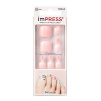 Лак твердый для педикюра Классический imPRESS Kiss 24шт