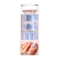 Лак твердый для педикюра Дымчатый топаз imPRESS Kiss 24шт