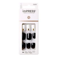 Лак твердый для маникюра короткая длина Ход королевы imPRESS Kiss 30шт