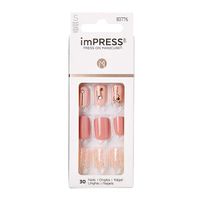Лак твердый для маникюра короткая длина Летний гербарий imPRESS Kiss 30шт