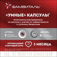 Фамвиталь капсулы красные 996мг+серебряные 992мг 90шт миниатюра фото №2