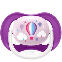 Пустышка силиконовая для девочек 6-18 мес. Ultra Air Philips Avent 2шт (SCF080/16) миниатюра фото №4