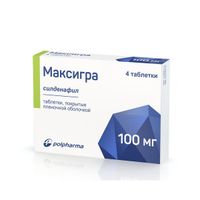 Максигра таблетки п/о плен. 100мг 4шт миниатюра фото №2