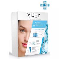 Набор Aqualia Thermal Vichy/Виши: Крем легкий 50мл+Маска-уход ночная 15мл+Сыворотка-концентрат укрепляющая Mineral89 10мл