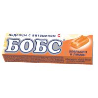 Карамель леденцовая с витамином С Апельсин и лимон Бобс 3.5г 10шт