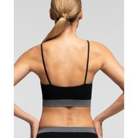 Бюстгальтер на тонких бретельках черный Q-Nova Nylon 6.6 Eco Friendly Pompea р.L/XL миниатюра фото №2