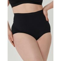 Трусы-слип с высокой талией из микрофибры для больших размеров черные Comfort Pompea р.XXXL миниатюра фото №2