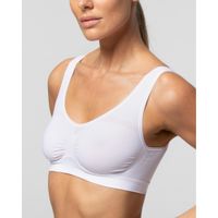 Бюстгальтер бесшовный из микрофибры белый Brassiere SL Pompea р.L/XL миниатюра фото №5