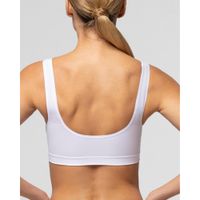 Бюстгальтер бесшовный из микрофибры белый Brassiere SL Pompea р.L/XL миниатюра фото №4
