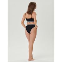 Бюстгальтер на тонких бретельках черный Q-Nova Nylon 6.6 Eco Friendly Pompea р.L/XL миниатюра фото №3