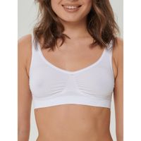Бюстгальтер бесшовный из микрофибры белый Brassiere SL Pompea р.L/XL миниатюра фото №7