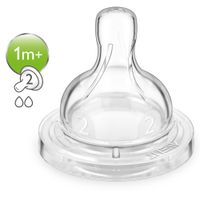 Бутылочка с силиконовой соской из полипропилена Anti-colic Philips Avent 260мл 2шт (SCF813/27) миниатюра фото №5