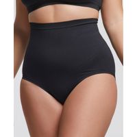 Трусы-слип с высокой талией из микрофибры для больших размеров черные Comfort Pompea р.XXXL миниатюра фото №8