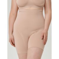 Шорты с высокой талией из микрофибры для больших размеров телесные Guaina Comfort Pompea р.XXXL миниатюра фото №8