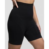 Шорты с высокой талией из микрофибры для больших размеров черные Guaina Comfort Pompea р.XXL миниатюра фото №8