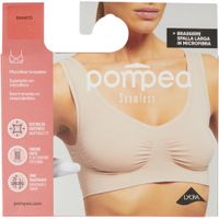 Бюстгальтер бесшовный из микрофибры белый Brassiere SL Pompea р.L/XL миниатюра фото №3