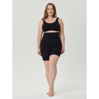 Шорты с высокой талией из микрофибры для больших размеров черные Guaina Comfort Pompea р.L миниатюра фото №2