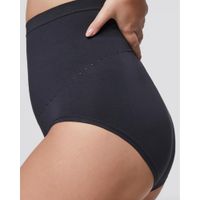 Трусы-слип с высокой талией из микрофибры для больших размеров черные Comfort Pompea р.XXXL миниатюра фото №7