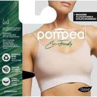Бюстгальтер на тонких бретельках черный Q-Nova Nylon 6.6 Eco Friendly Pompea р.S/M