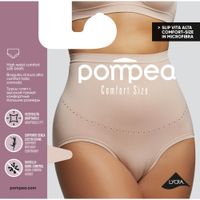 Трусы-слип с высокой талией из микрофибры для больших размеров телесный Comfort Pompea р.XXL