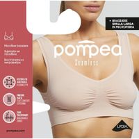 Бюстгальтер бесшовный из микрофибры белый Brassiere SL Pompea р.S/M