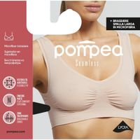 Бюстгальтер бесшовный из микрофибры черный SL Pompea р.S/M