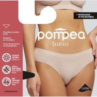 Трусики бесшовные из микрофибры черные Brasiliana Pompea р.S/M