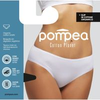 Трусики-слип из органического хлопка черные Classico Planet Pompea р.L