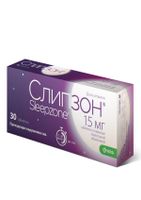 Слипзон таблетки п/о плен. 15мг 30шт миниатюра фото №2