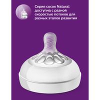 Бутылочка с силиконовой соской из полипропилена Philips Avent 260мл (SCF033/17) миниатюра фото №5