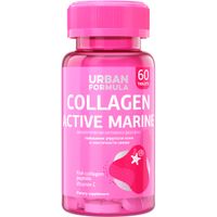 Коллаген морской с витамином C Collagen Active Marine Urban Formula/Урбан Формула таблетки 60шт миниатюра